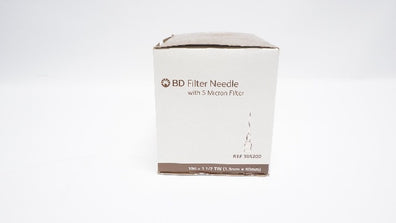 BD 305200 Becton Filter Ndle. W/5 Micron Filter 19G x 1-1/2TW (x) - Box of 100